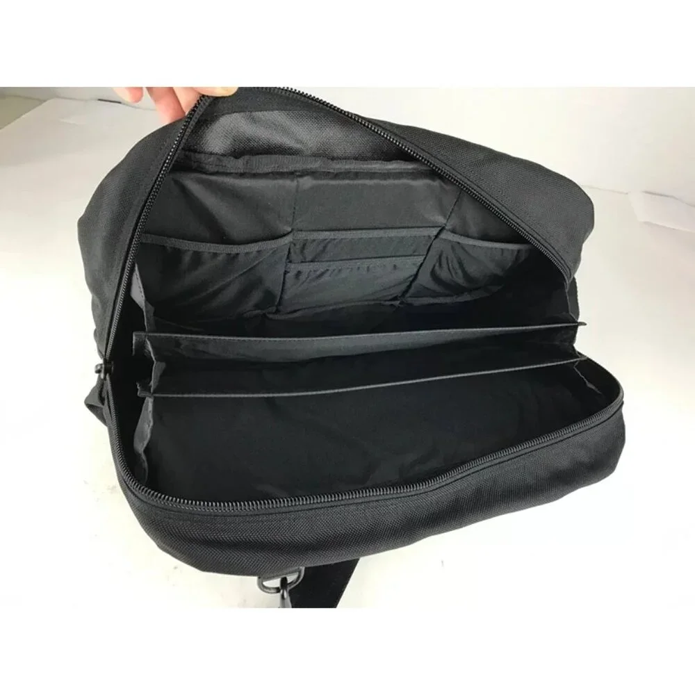 Brenthaven Unisex Black Zip Around Inner‎ Dividers Double Handles Messenger Bag